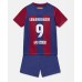 Barcelona Robert Lewandowski #9 Hjemmedraktsett Barn 2023-24 Korte ermer (+ Korte bukser)